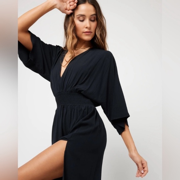 L*Space Black Sungazer Maxi Dress Coverup - Picture 4 of 12